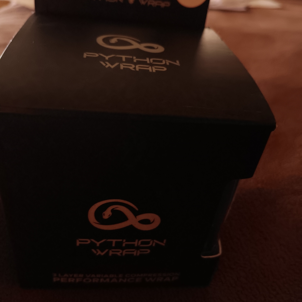Python Wrap Performance Wrap - Black with Gold Logo